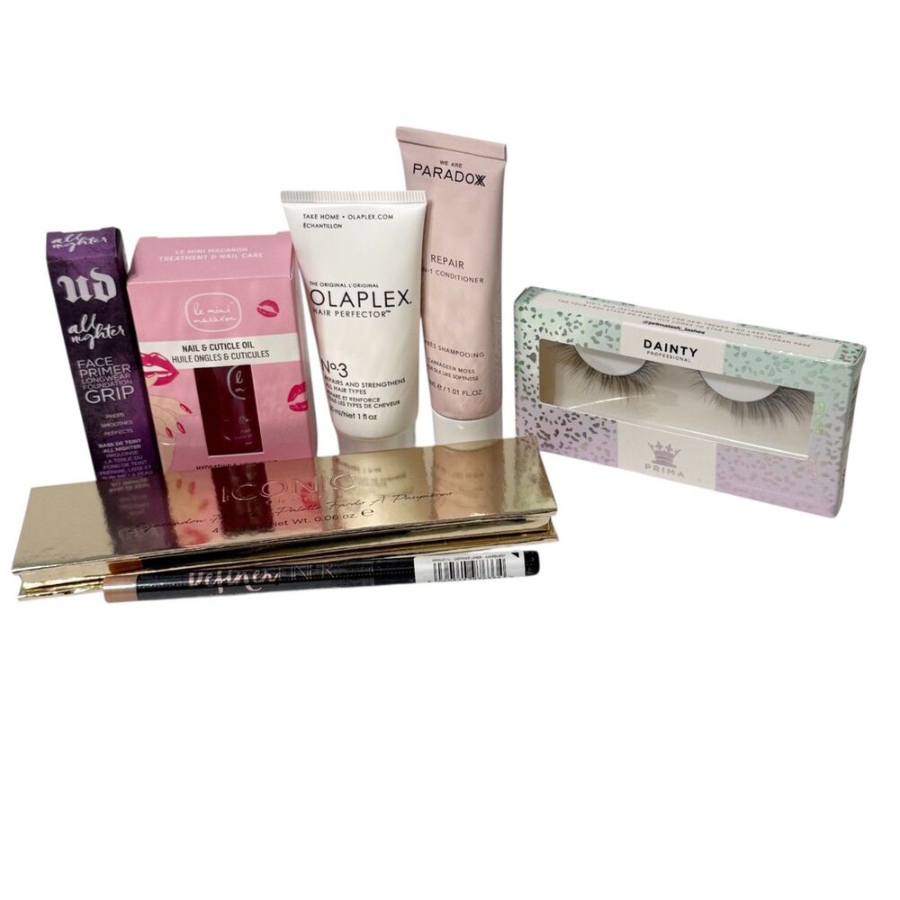 Lot 7 Trial Travel Size Nail Makeup Hair Olaplex Urban Decay Iconic London Ciate